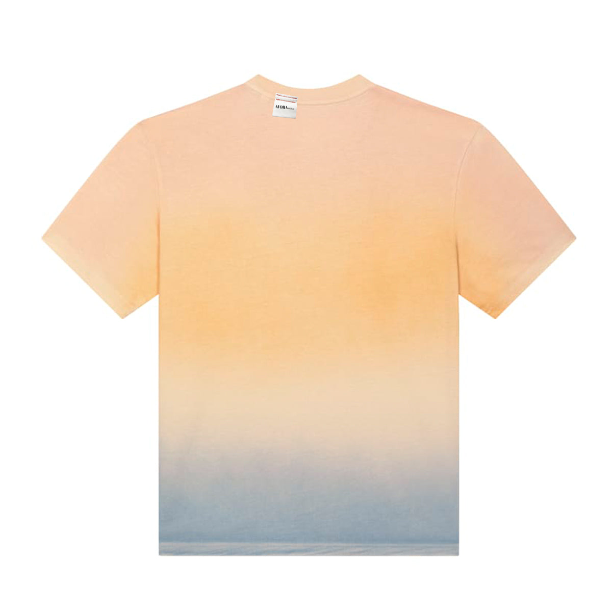 "no Plastic" Print T-Shirt ombre dip and dye