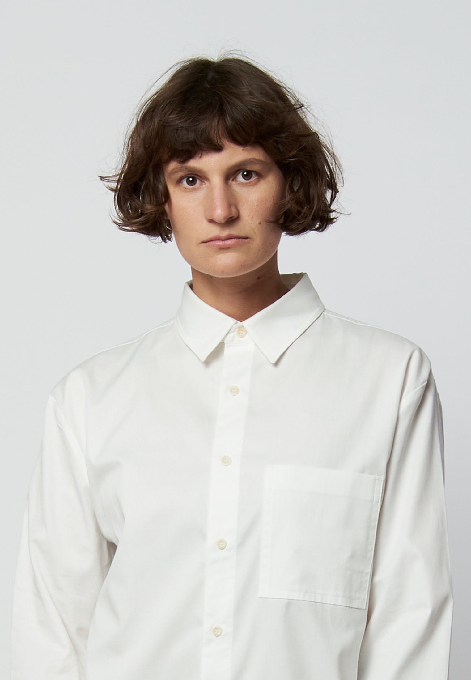 White organic cotton shirt ARLO