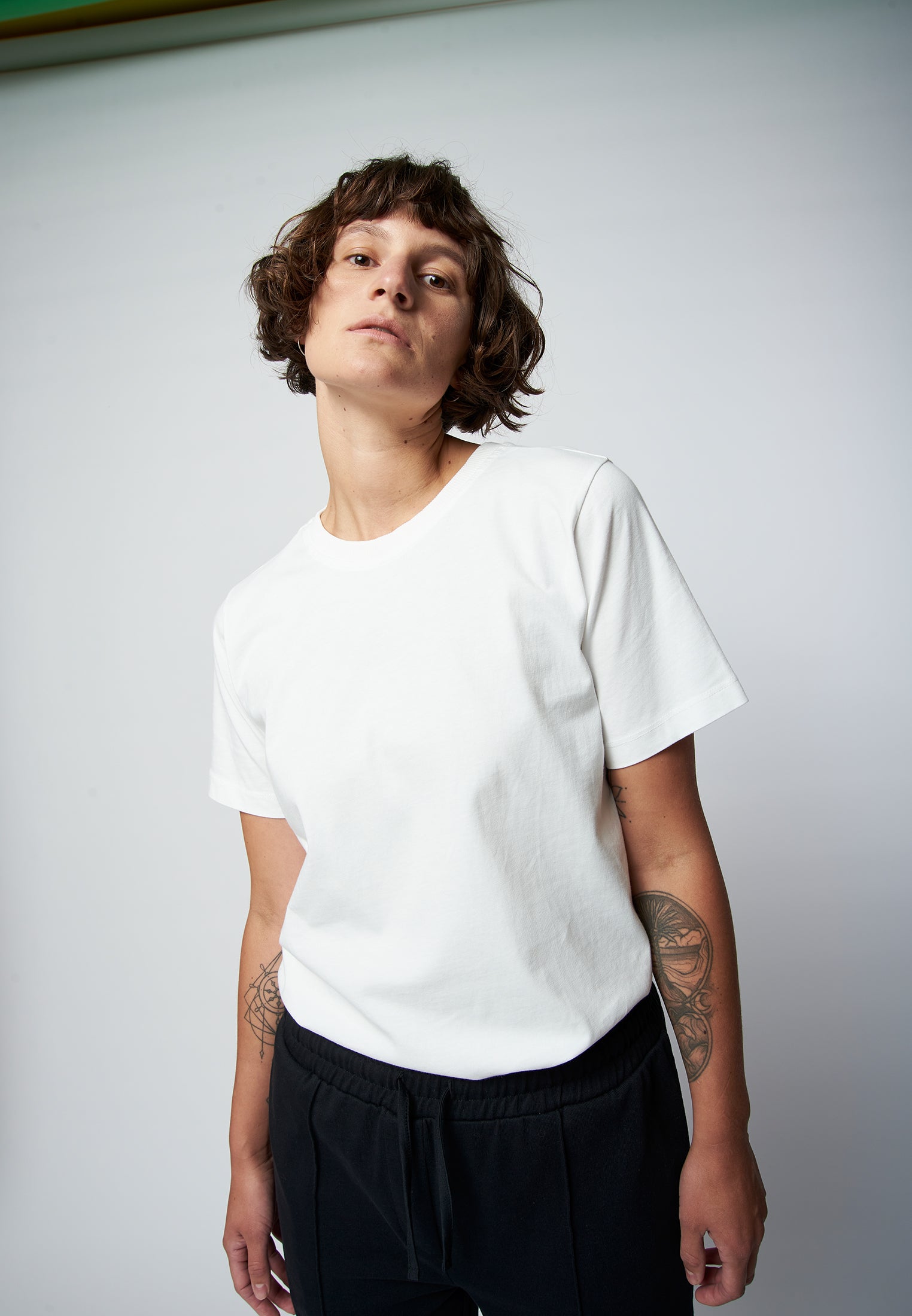 Organic cotton regular fit t-shirt KOS in white