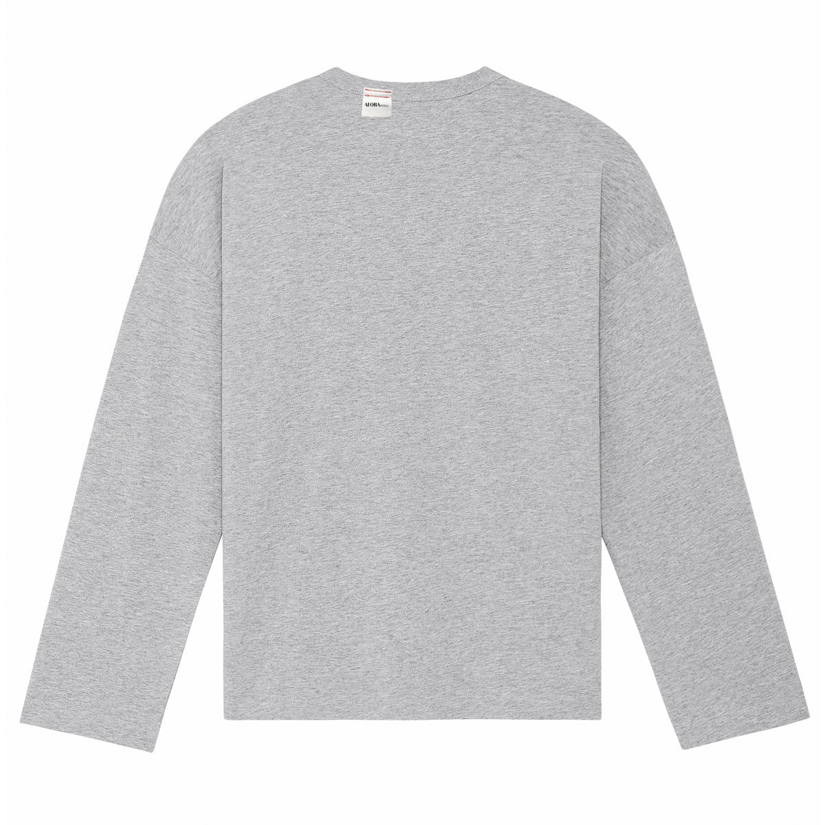 "no Plastic" Long Sleeve in gray