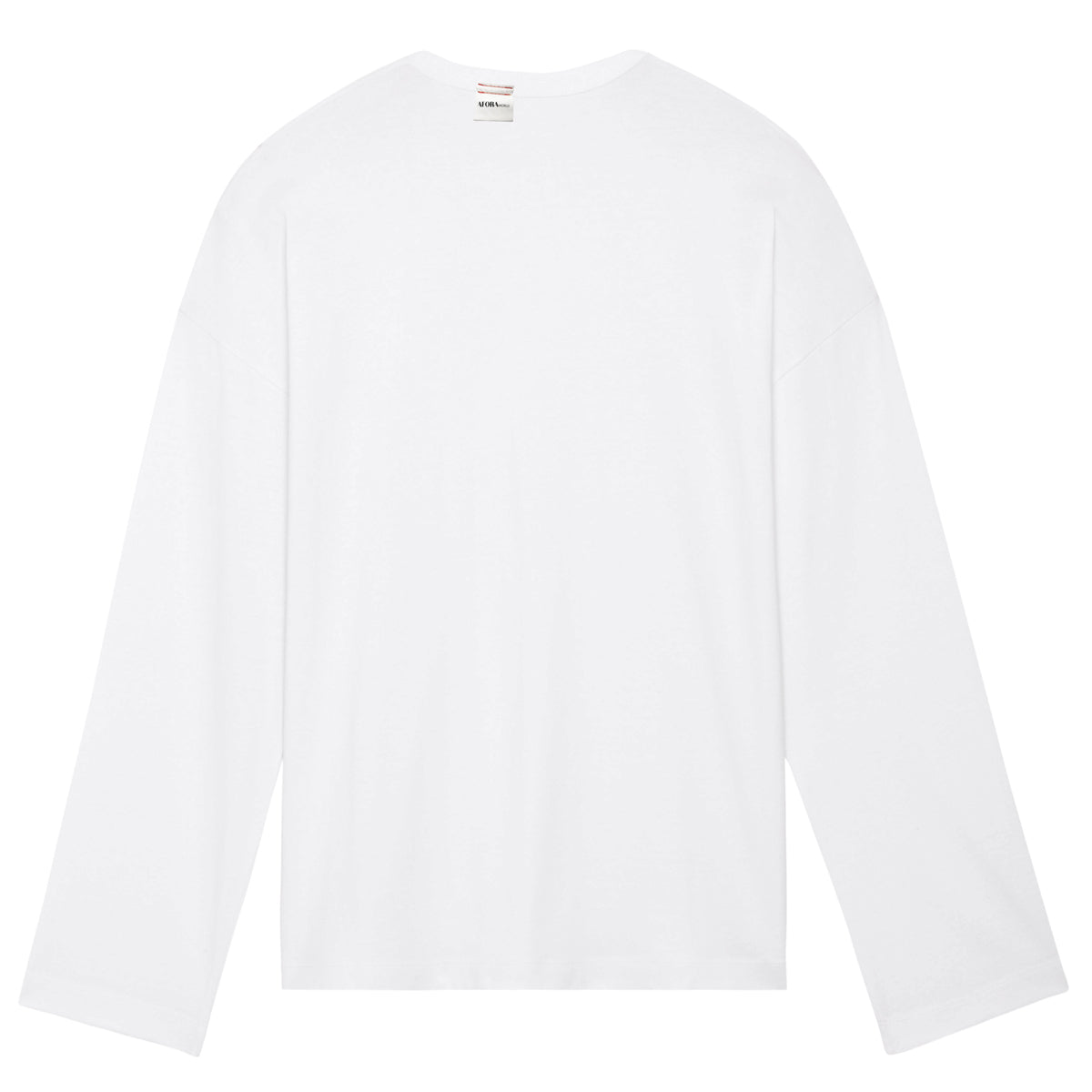 "no Plastic" Long Sleeve in white