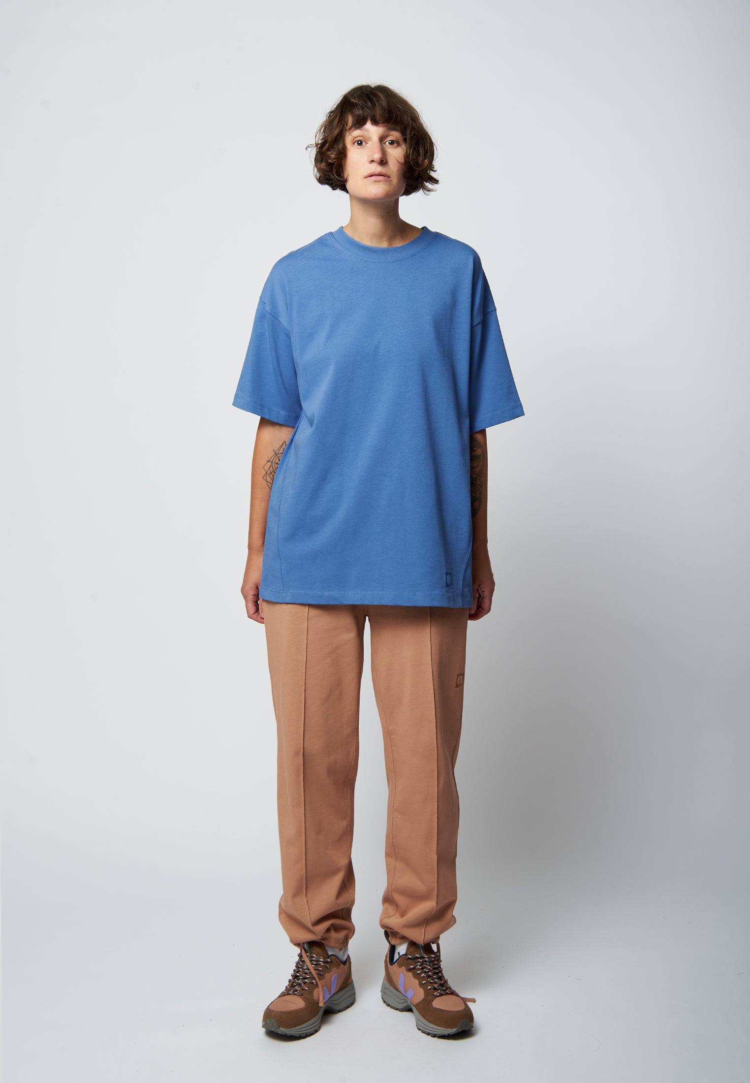 Organic cotton oversized t-shirt MALIN in blue