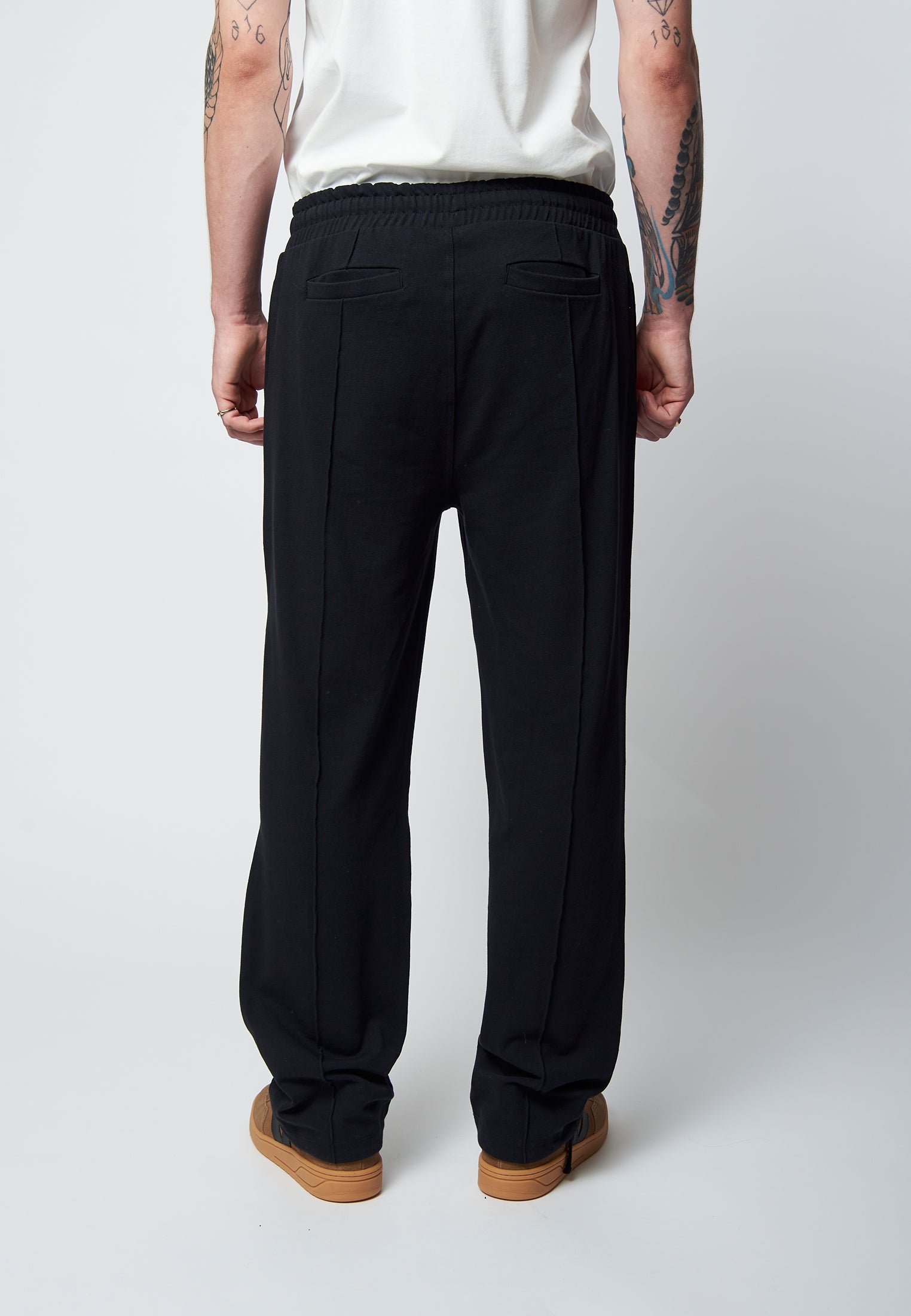 Organic cotton pants SIDE in black
