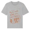 "no Plastic" Print T-Shirt grau