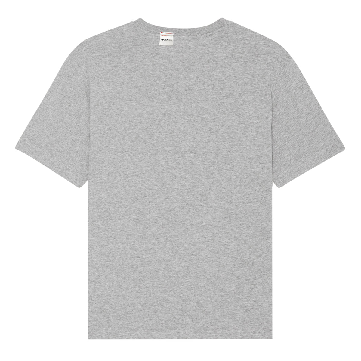 "no Plastic" Print T-Shirt gray
