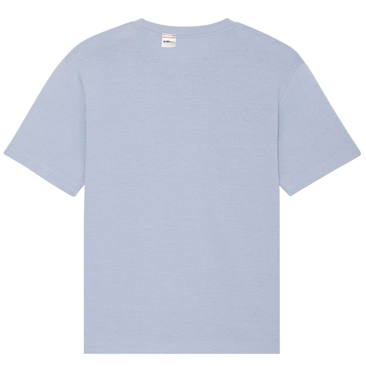 "no Plastic" Print T-Shirt light blue